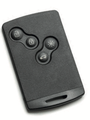 Renault Symbol (2012-2021) sleutel, 4 knop remote