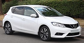 Nissan Pulsar (2014-2018) sleutel, keyless, 2 knop remote