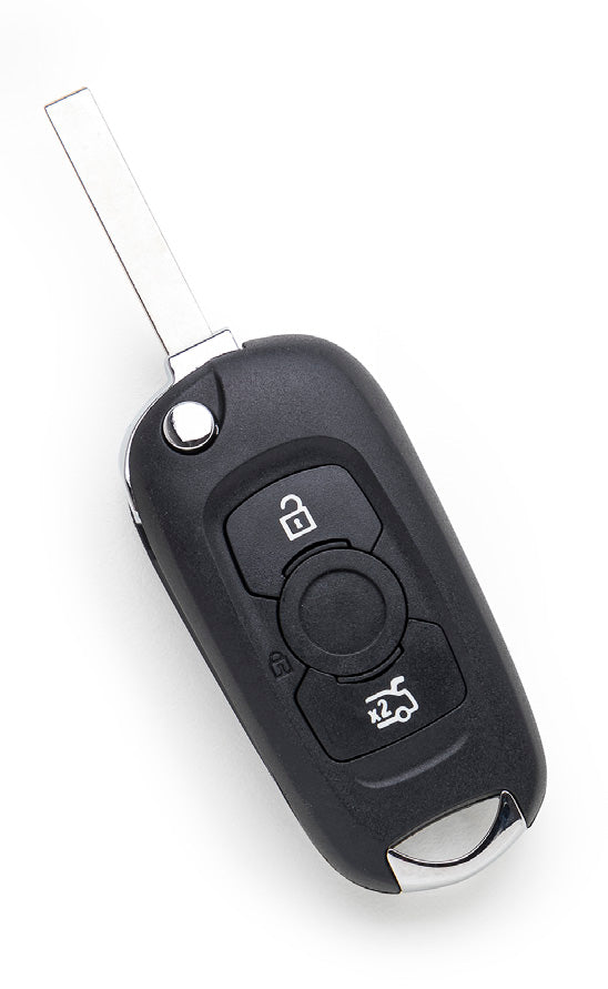 Opel Astra (2016-...) klapsleutel, 3 knop remote