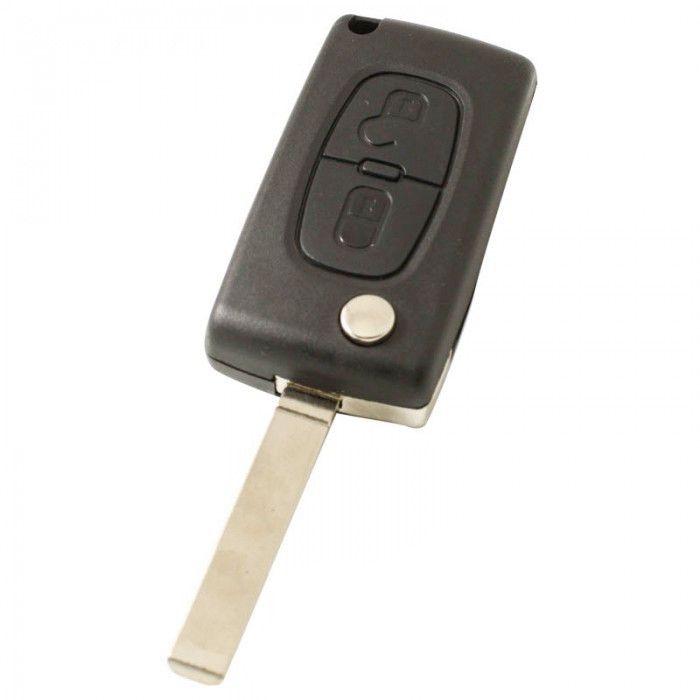 Peugeot 5008 (2009-2016) klapsleutel, 2 knop remote