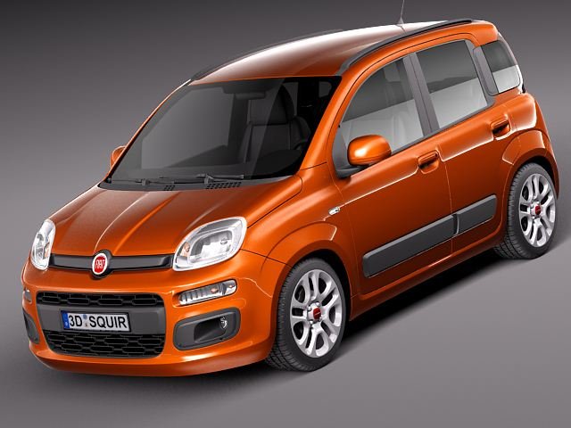 Fiat Panda (2011-...) klapsleutel, 3 knop remote