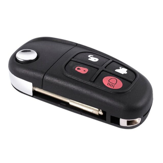 Jaguar XJR (2002-2009) klapsleutel, 4 knop remote
