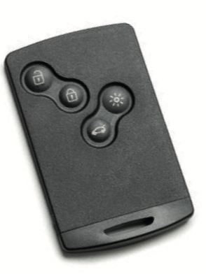 Renault Symbol (2012-...) sleutel, 4 knop remote