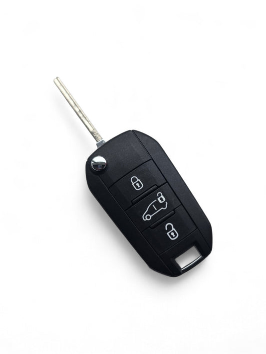 Citroën Dispatch (2022-2023) klapsleutel, 3 knop remote