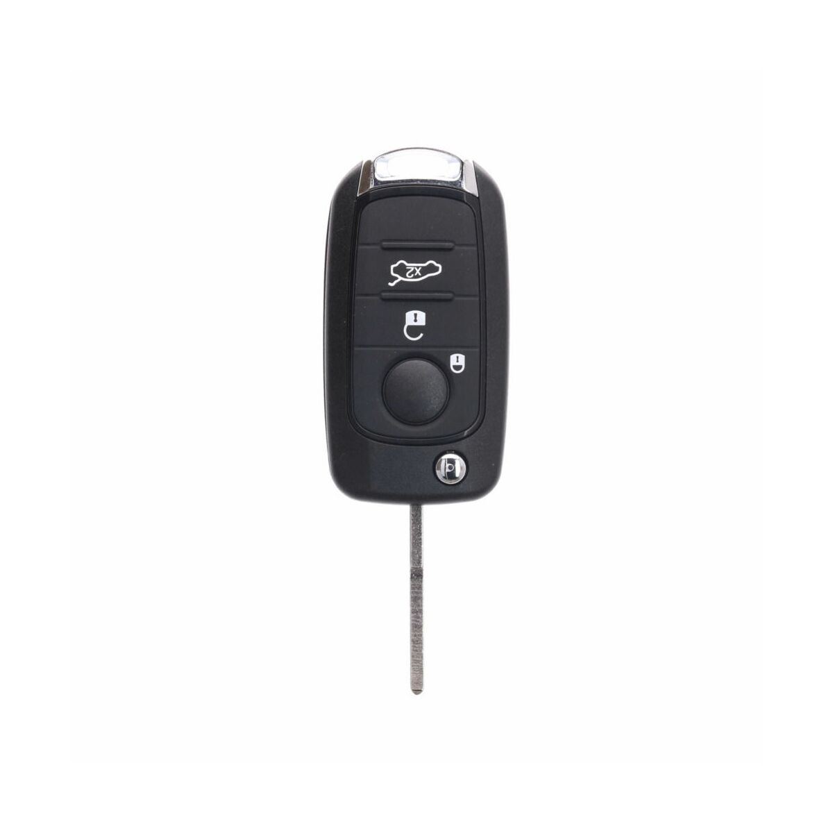 Fiat 500X (2016-...) klapsleutel, 3/4 knop remote