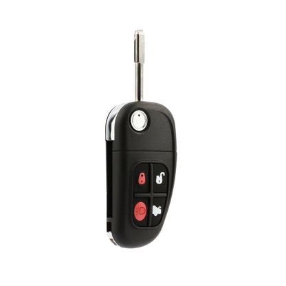 Jaguar XJ (2002-2009) klapsleutel, 4 knop remote