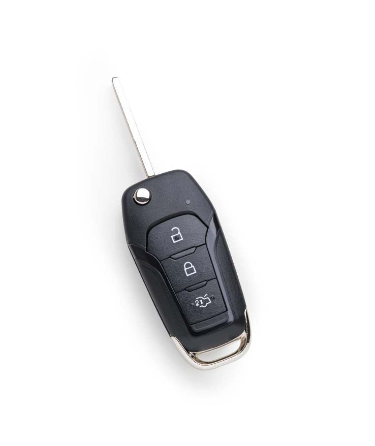 Ford Fiesta (2017-...) klapsleutel, 3 knop remote