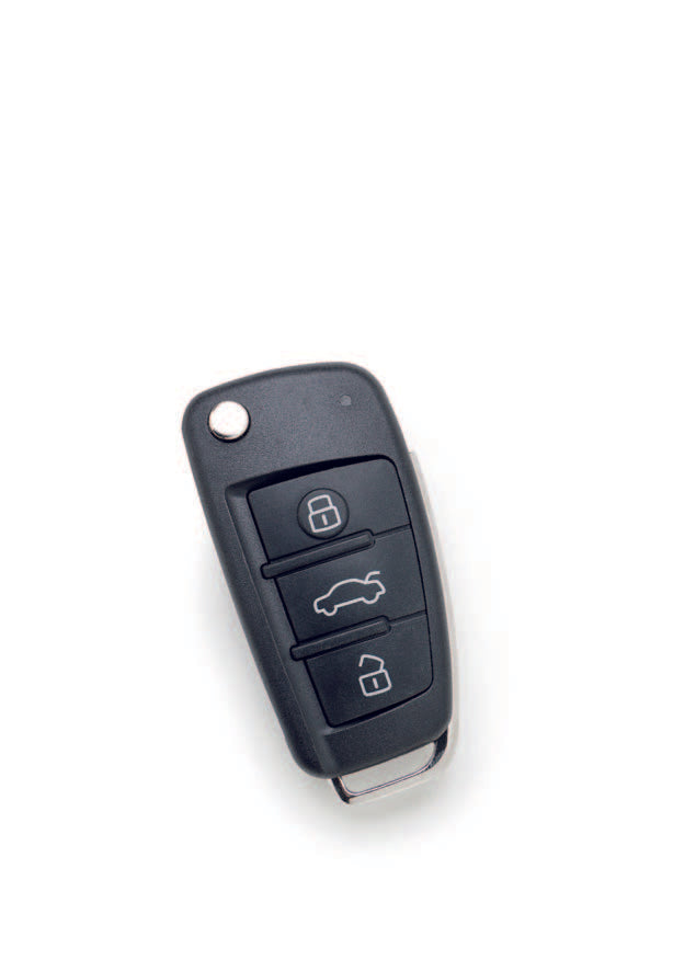 Audi A1 (2011-2018) klapsleutel, 3 knop remote