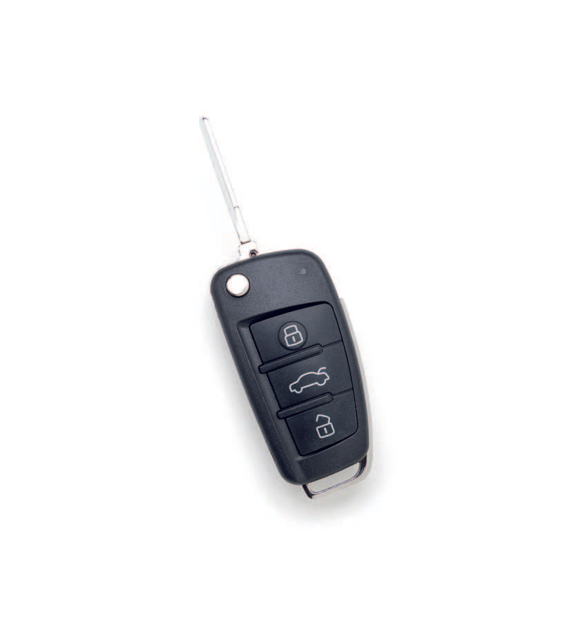 Audi A1 (2011-2018) klapsleutel, 3 knop remote