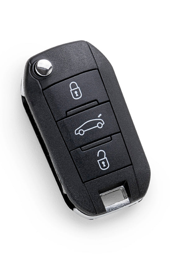 Peugeot 2008 (2013-2019) klapsleutel, 3 knop remote