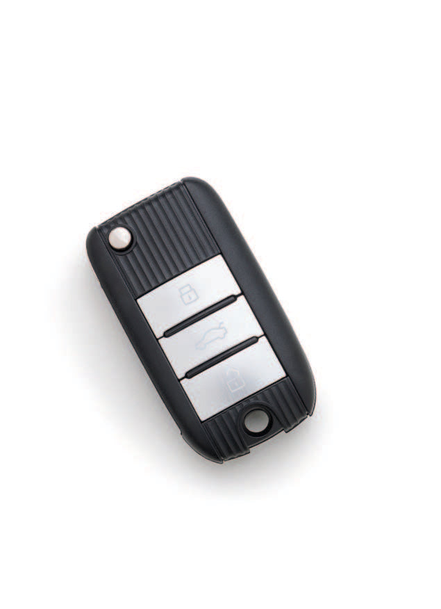 MG ZS (2017-2024) klapsleutel, 3 knop remote