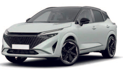 Nissan Qashqai (2020-2025) smartkey, keyless, 3 knop remote