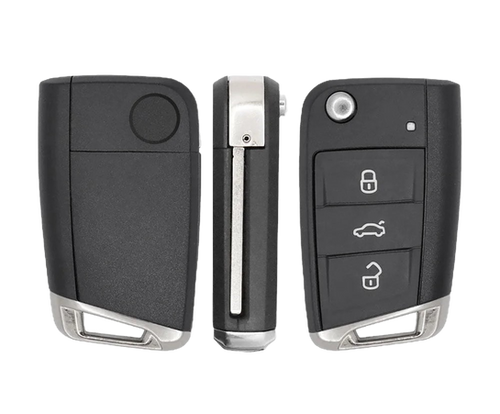 Volkswagen Golf 7 (2014-2018) klapsleutel, 3 knop remote