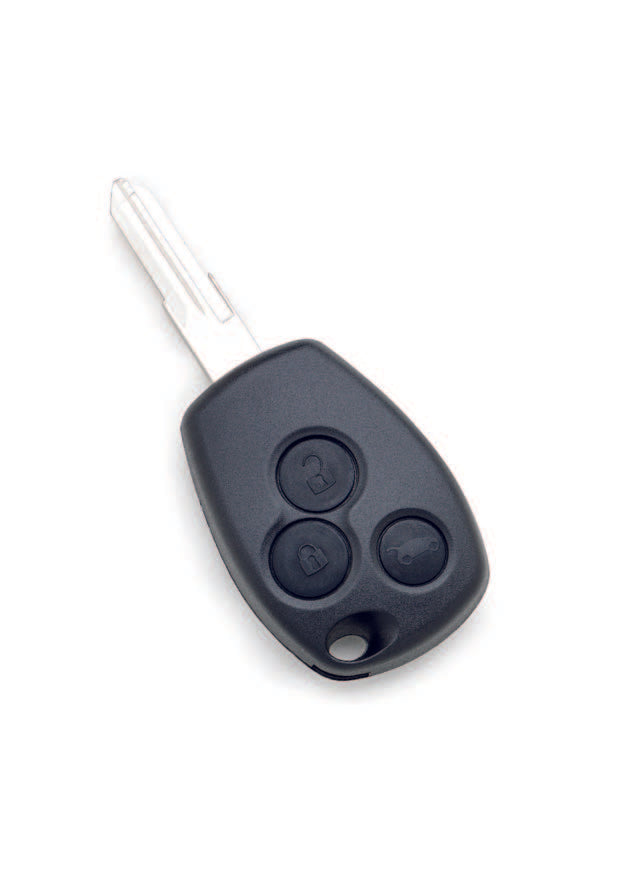 Dacia Duster (2010-2013) sleutel, 3 knop remote